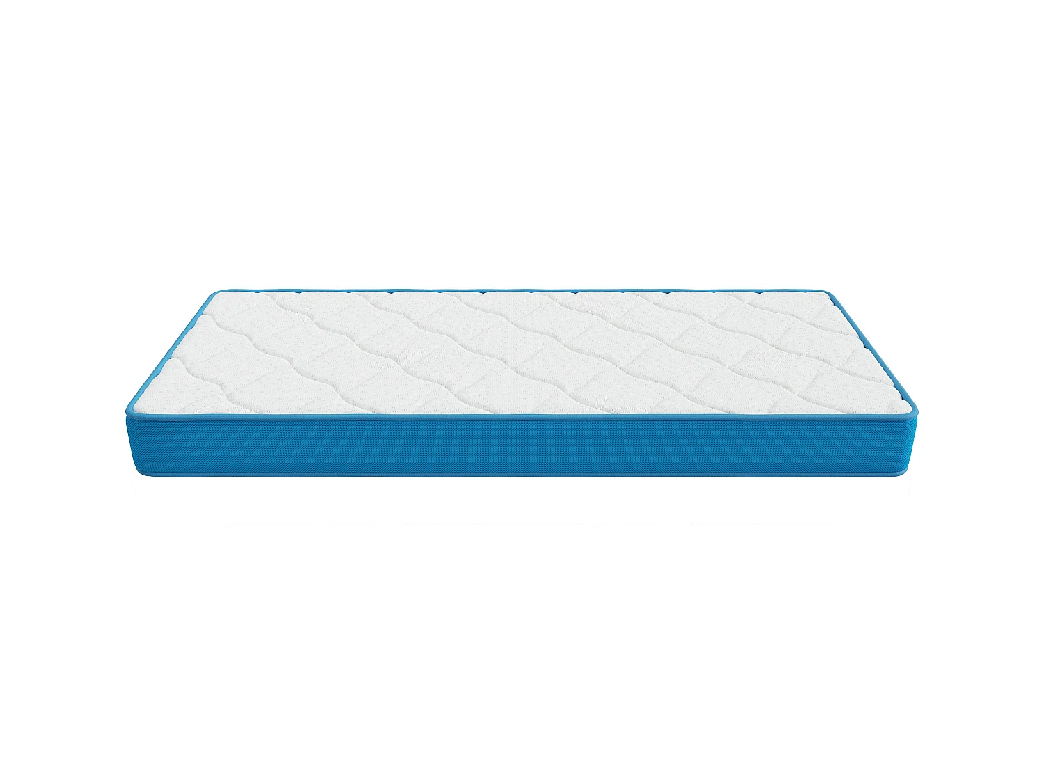 Matelas Fresh memory 90x190 cm Hauteur 15 cm Mousse à Mémoire de Forme polyuréthane haute résilience Soutien équilibré