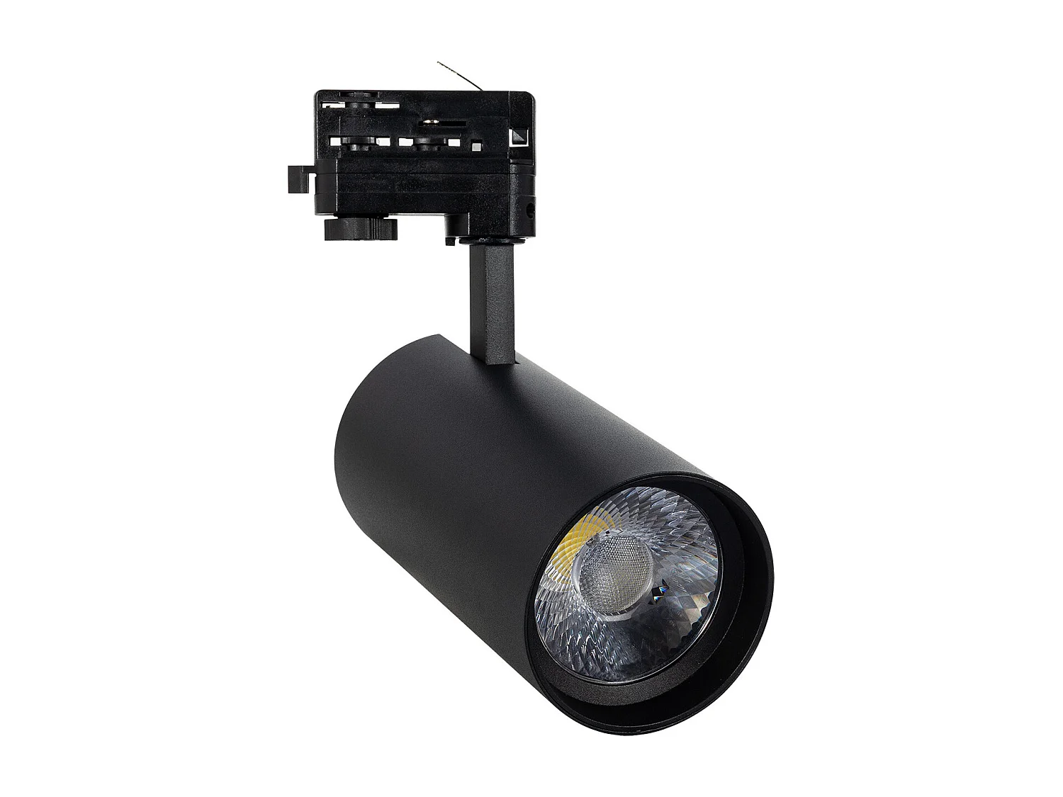 Spot LED sur Rail Triphasé 30W d'Angelo CCT Sélectionnable   Optique Variable Optique plate graduelle 15º