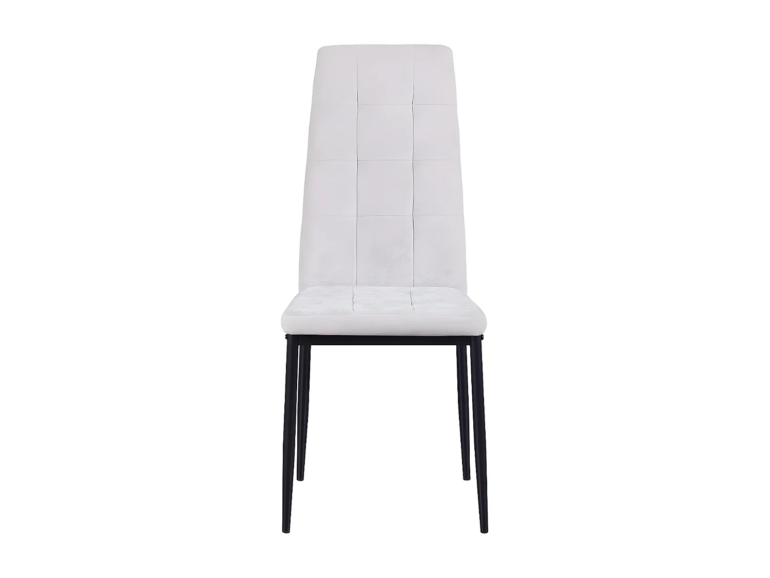 Set 4 sedie design in tessuto grigio chiaro - Milano