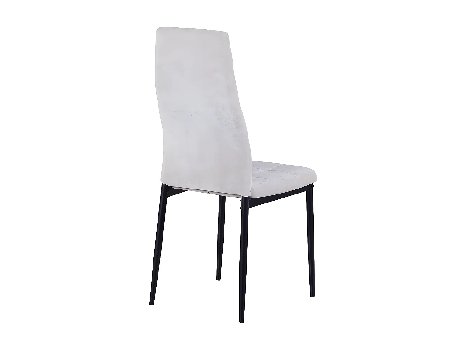 Set 4 sedie design in tessuto grigio chiaro - Milano