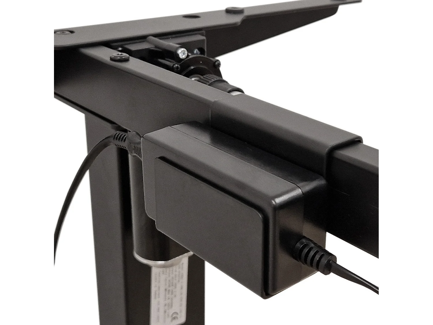 Bureau électrique 120 cm Ergo Bois et Noir