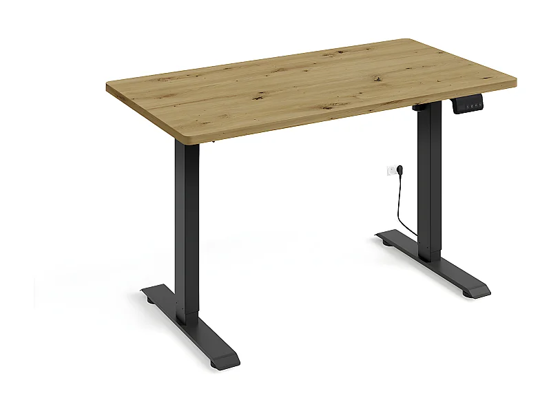 Scrivania Ergo marrone e nero 73-120cm