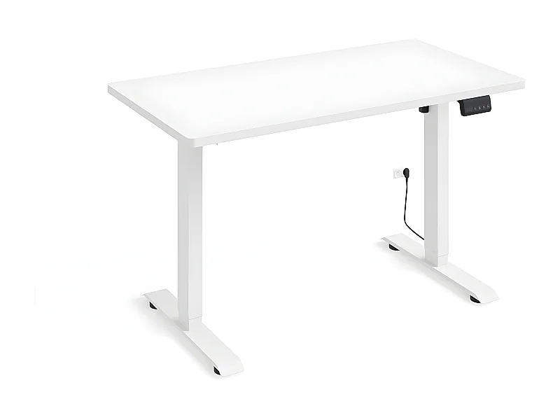 Bureau électrique 120 cm Ergo Blanc