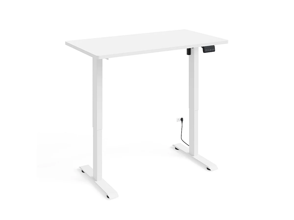 Bureau électrique 120 cm Ergo Blanc