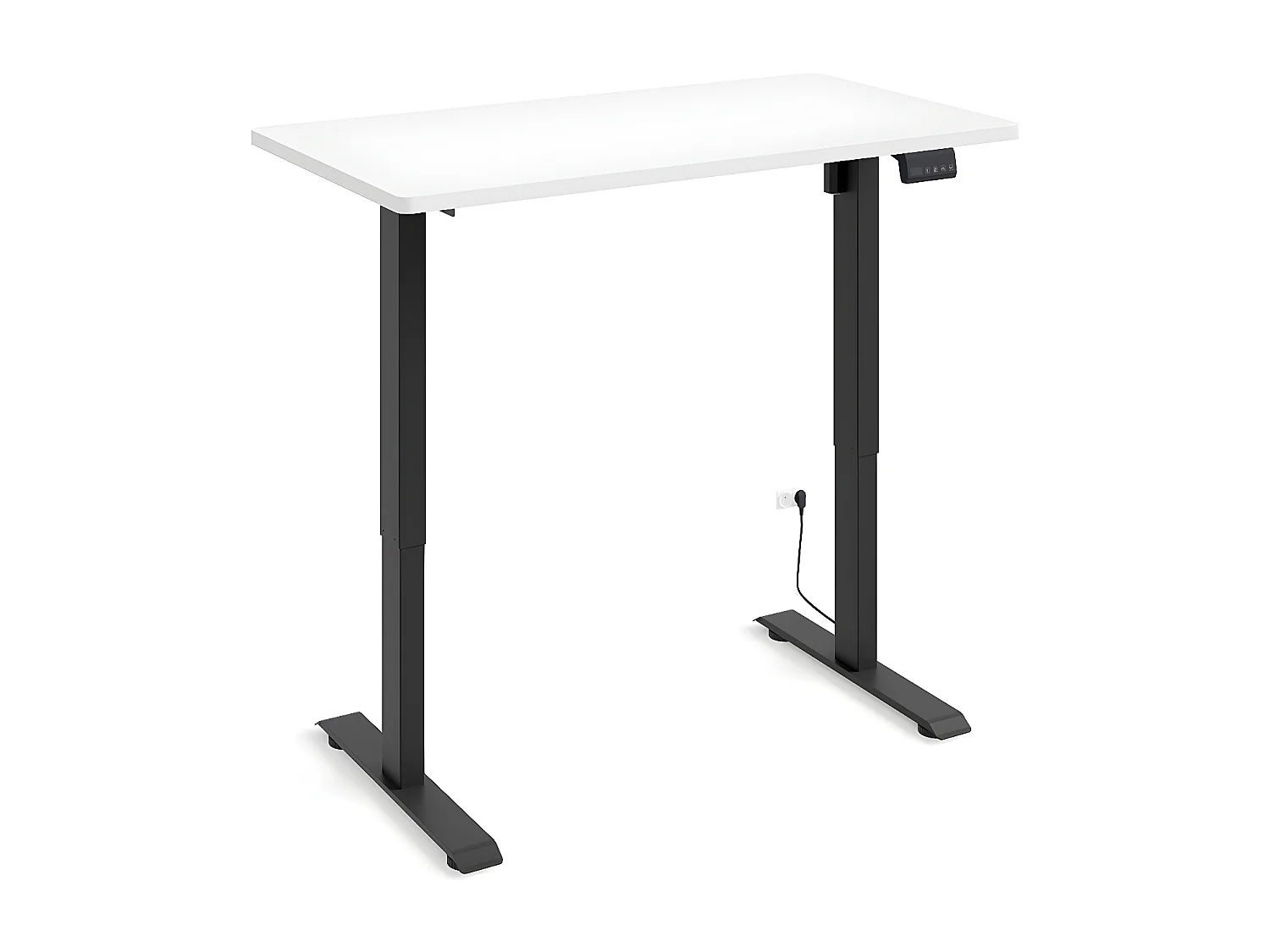 Bureau électrique 120 cm Ergo Blanc et Noir