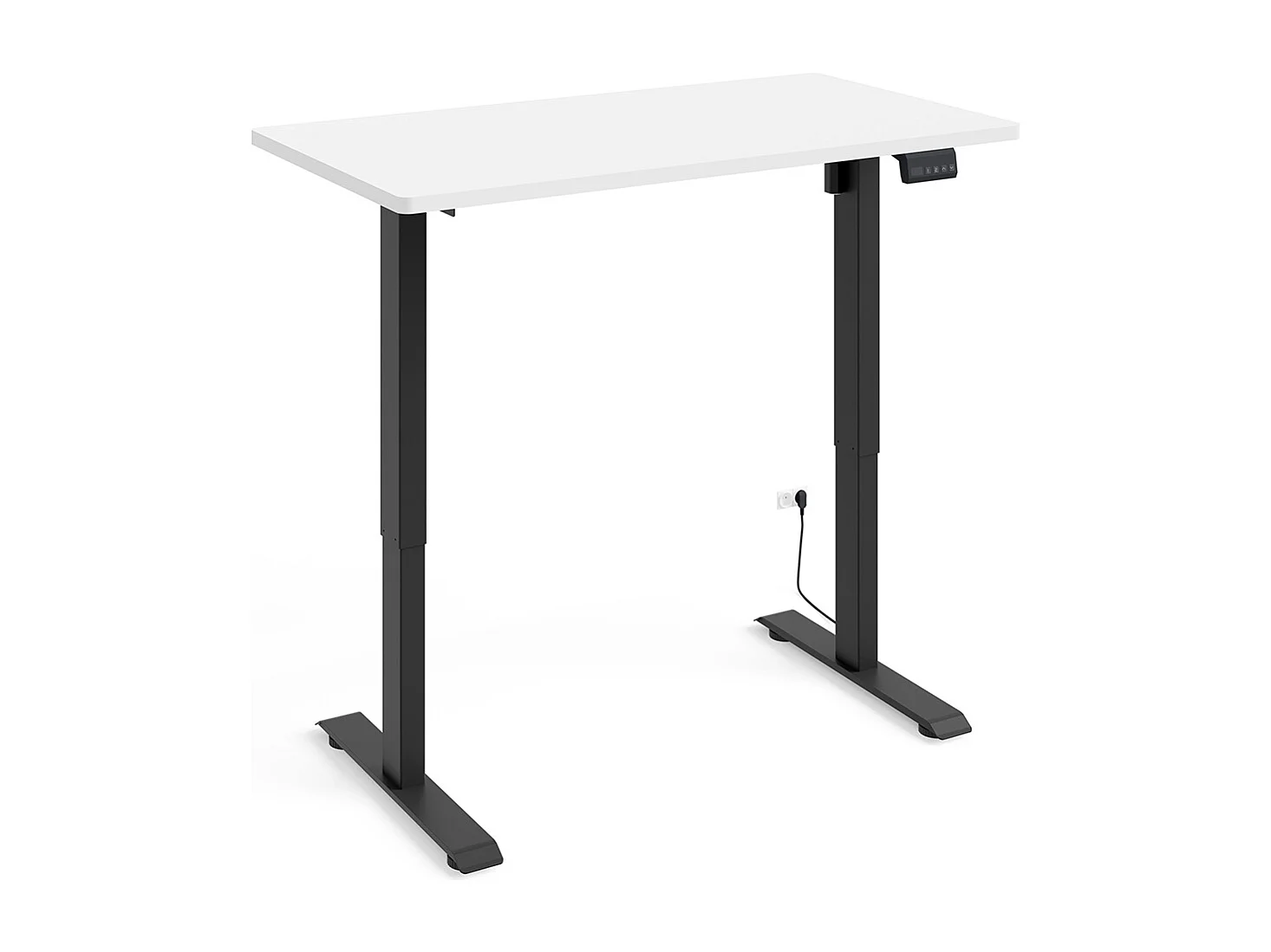 Elektrisk skrivebord 120 cm Ergo Hvid og Sort