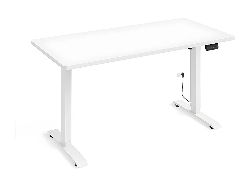 Bureau électrique 140 cm Ergo Blanc