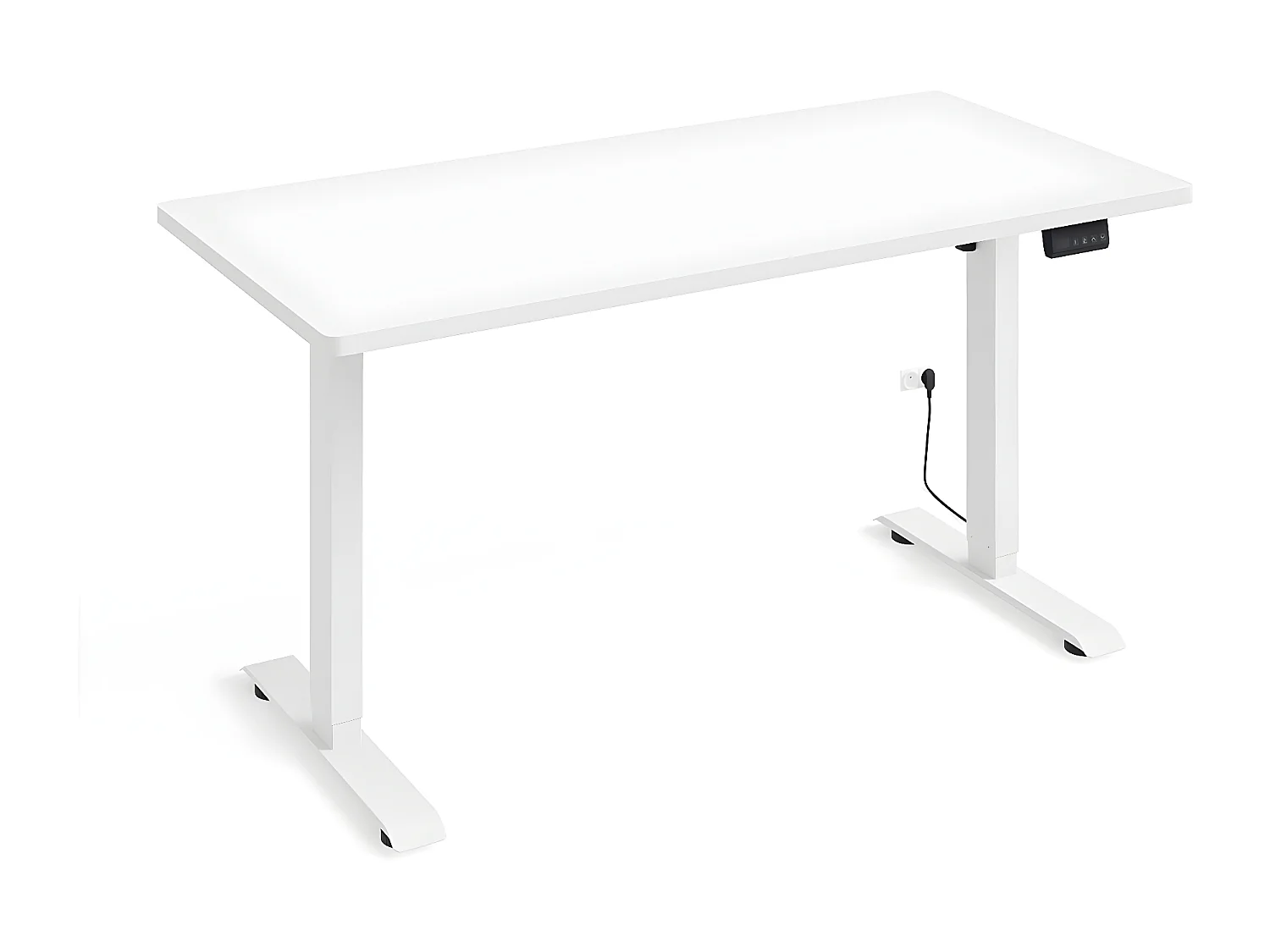 Scrivania Ergo bianco opaco 73-120cm