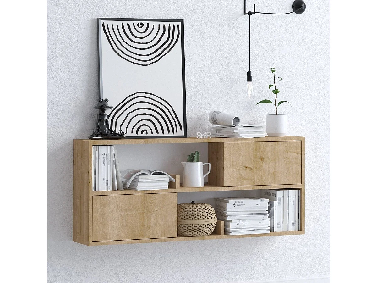 Aparador em Carvalho – 120 x 50 x 22 cm – Carvalho – Painéis de Partículas Revestidos a Melamina