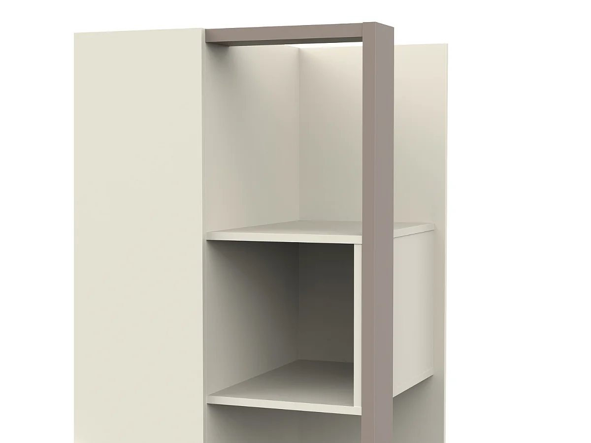 Armario con 3 puertas abatibles y 5 compartimentos L119,7 cm - CAMILLIA