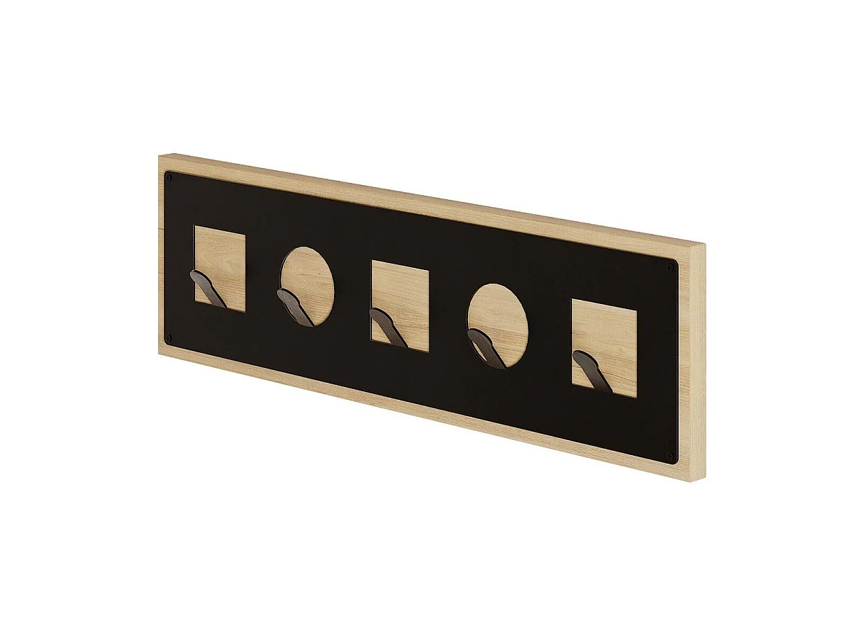 Porte manteaux suspendu décor bois chêne L54,4 cm - ICON