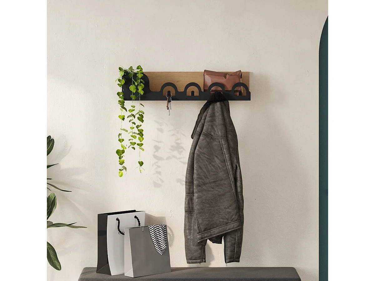 Hängender Garderobenständer Dekor Eiche B63 cm – LIORA HANGER