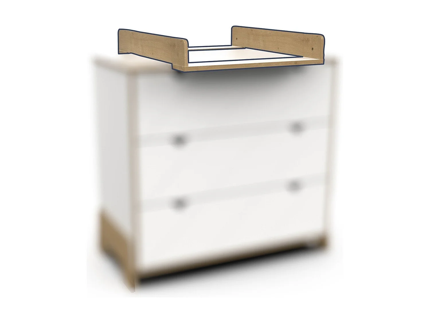 Kit plan à langer amovible pour commode L52,8 cm - ALBIZIA