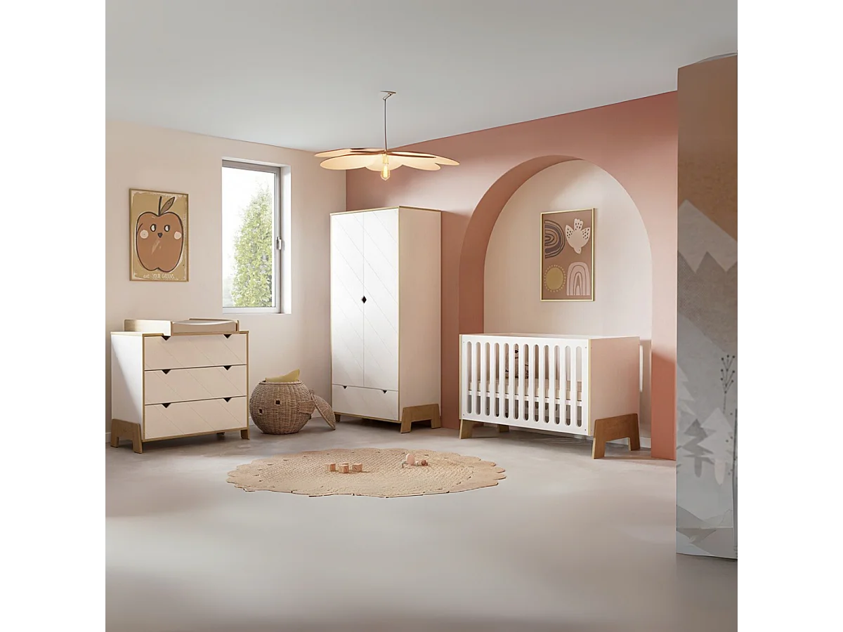 Kit cambiador desmontable para comoda L52,8 cm - ALBIZIA