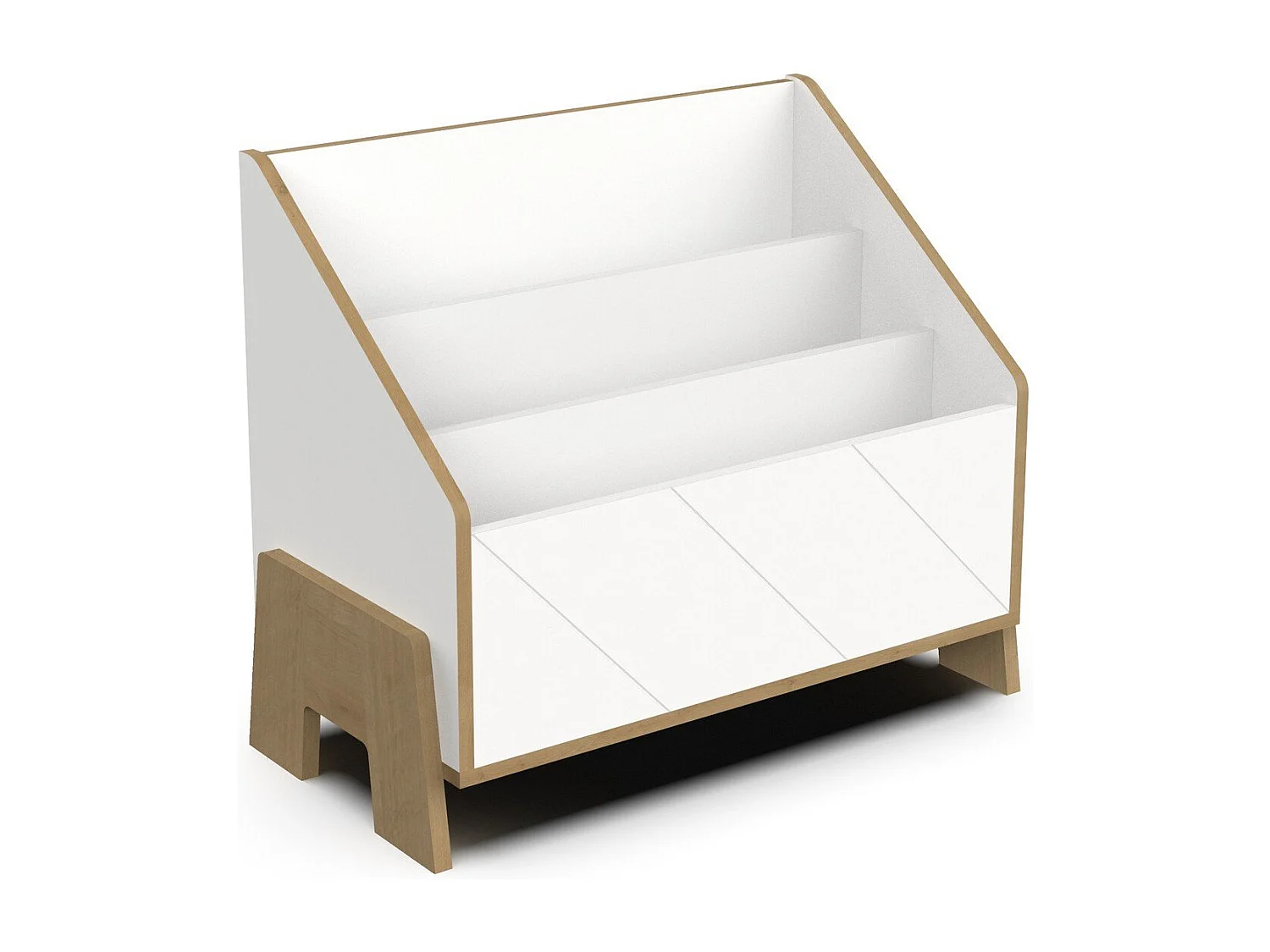 Scatola per libri decor bianca e quierca hamilton L68,6 cm - ALBIZIA