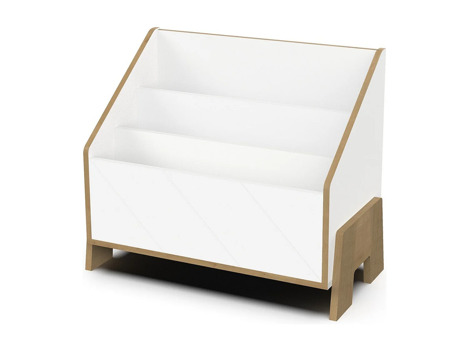 Scatola per libri decor bianca e quierca hamilton L68,6 cm - ALBIZIA