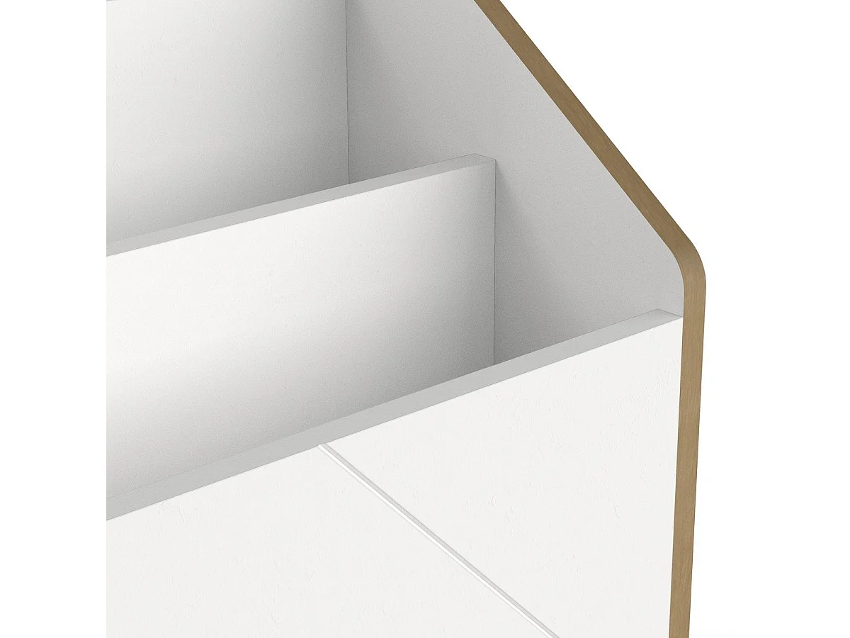 Scatola per libri decor bianca e quierca hamilton L68,6 cm - ALBIZIA