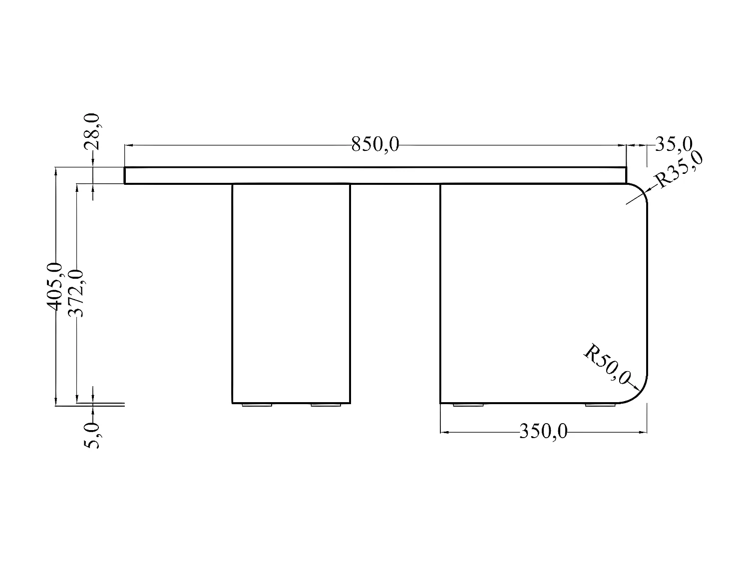Table basse ronde - 85 cm - aspect bois clair - PREFFINES