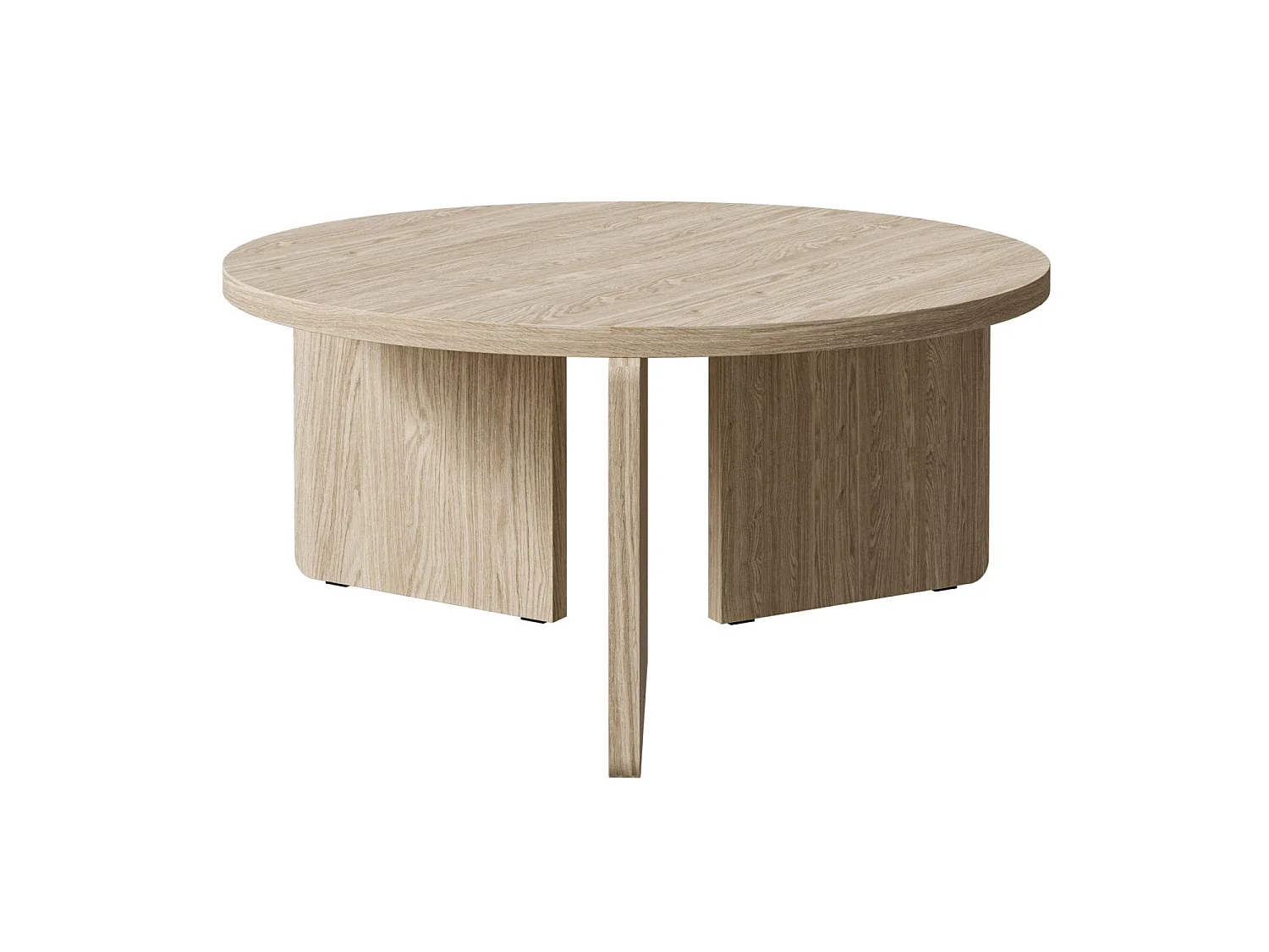 Couchtisch - 85 cm - Holzoptik Eiche - PREFFINES