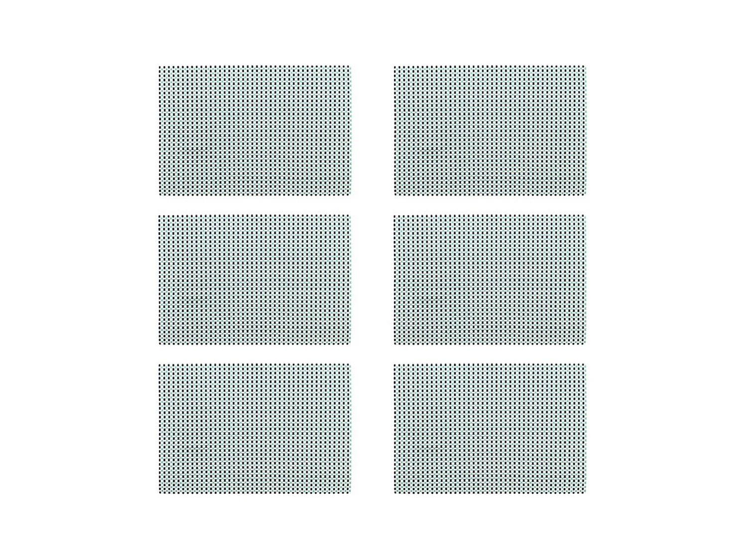 Novastyl - Lot 6 Sets De Table Tisse 45x30cm En Pvc Bleu