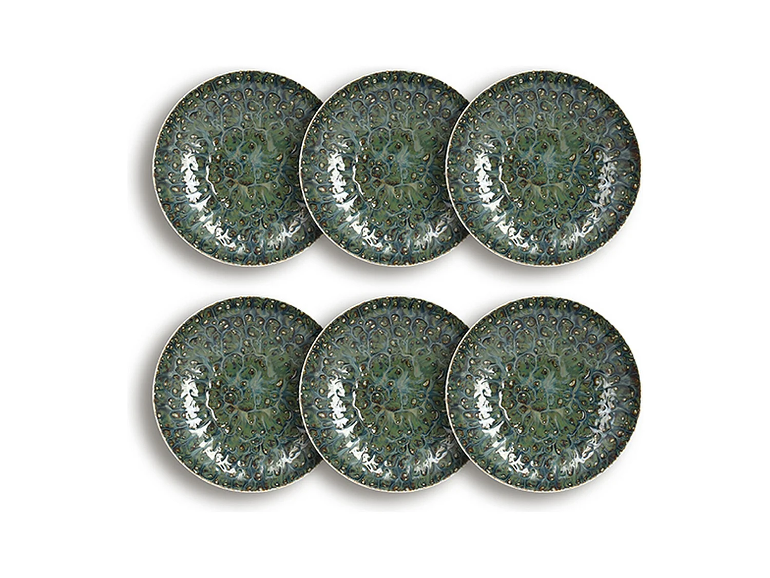 Ogo Living - Lot 6 Assiettes Calottes Venus 21cm En Porcelaine