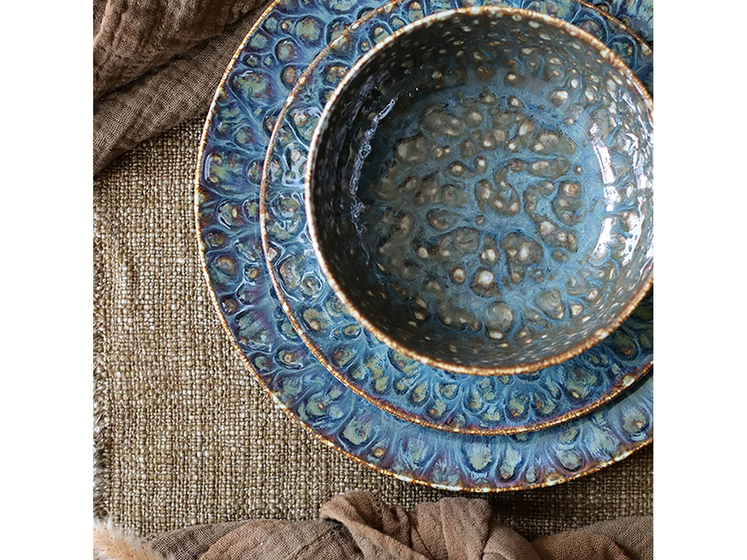 Ogo Living - Lot 6 Assiettes Calottes Venus 21cm En Porcelaine