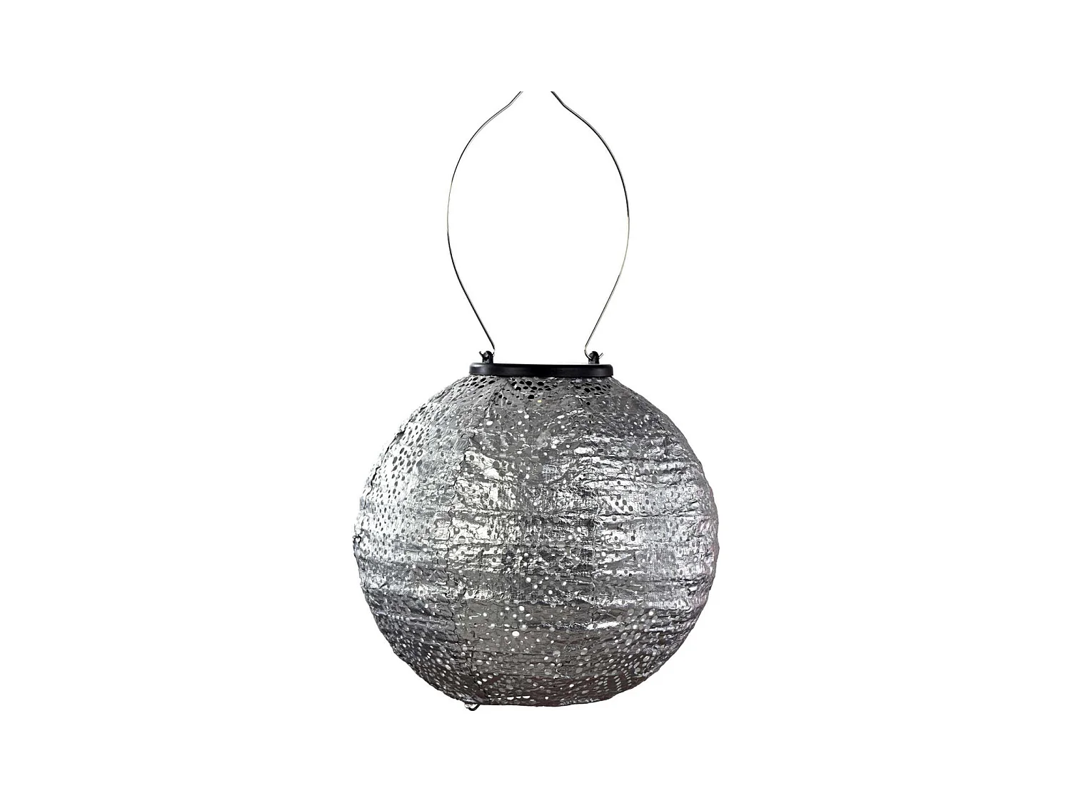 Lanterne solaire Round 20 cm Topaze - Argent