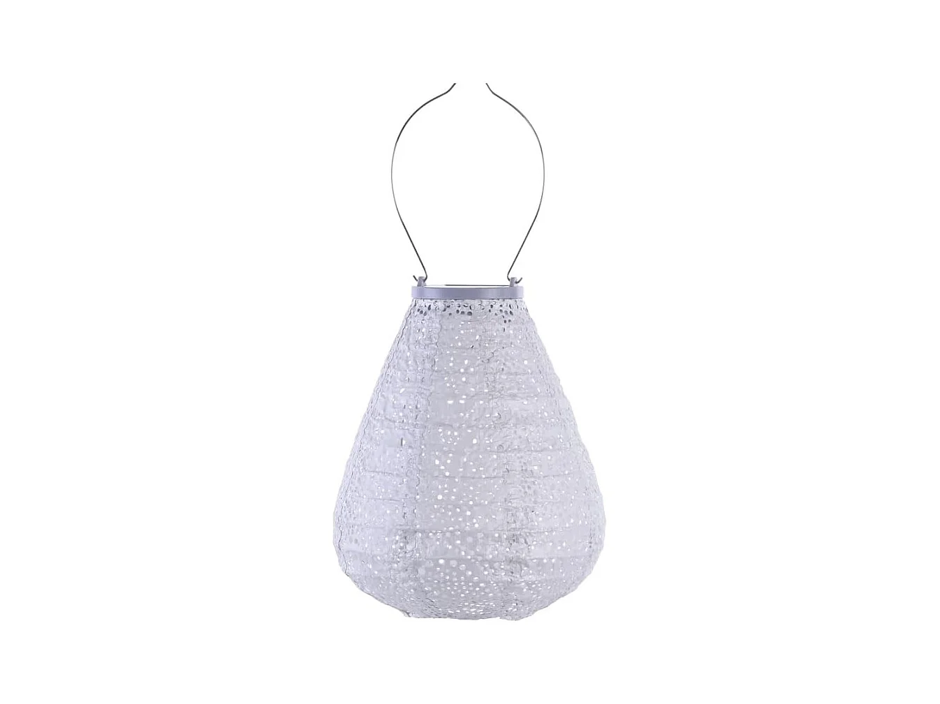 Lanterne solaire Tulip 20 cm Paisley - Argent