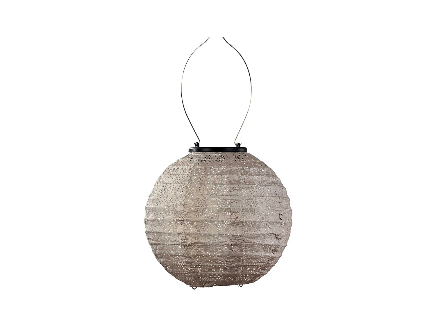 Lanterne solaire Round 20 cm Spectare - Taupe clair