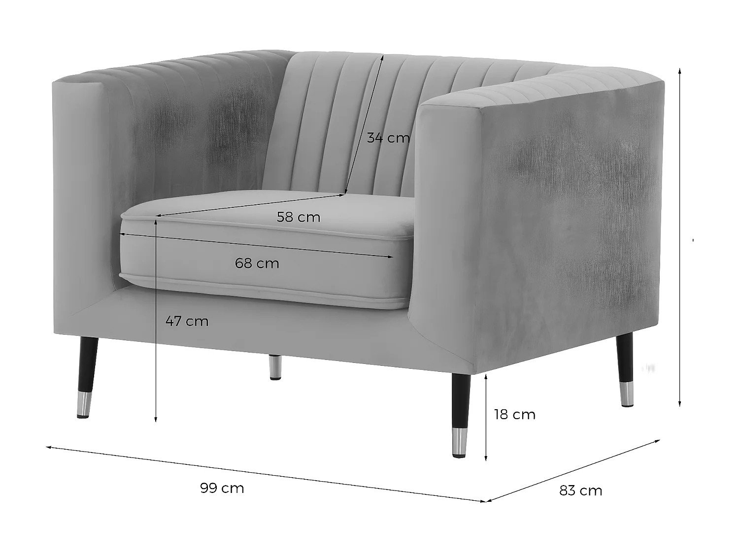 Fauteuil Slender - Baku 7