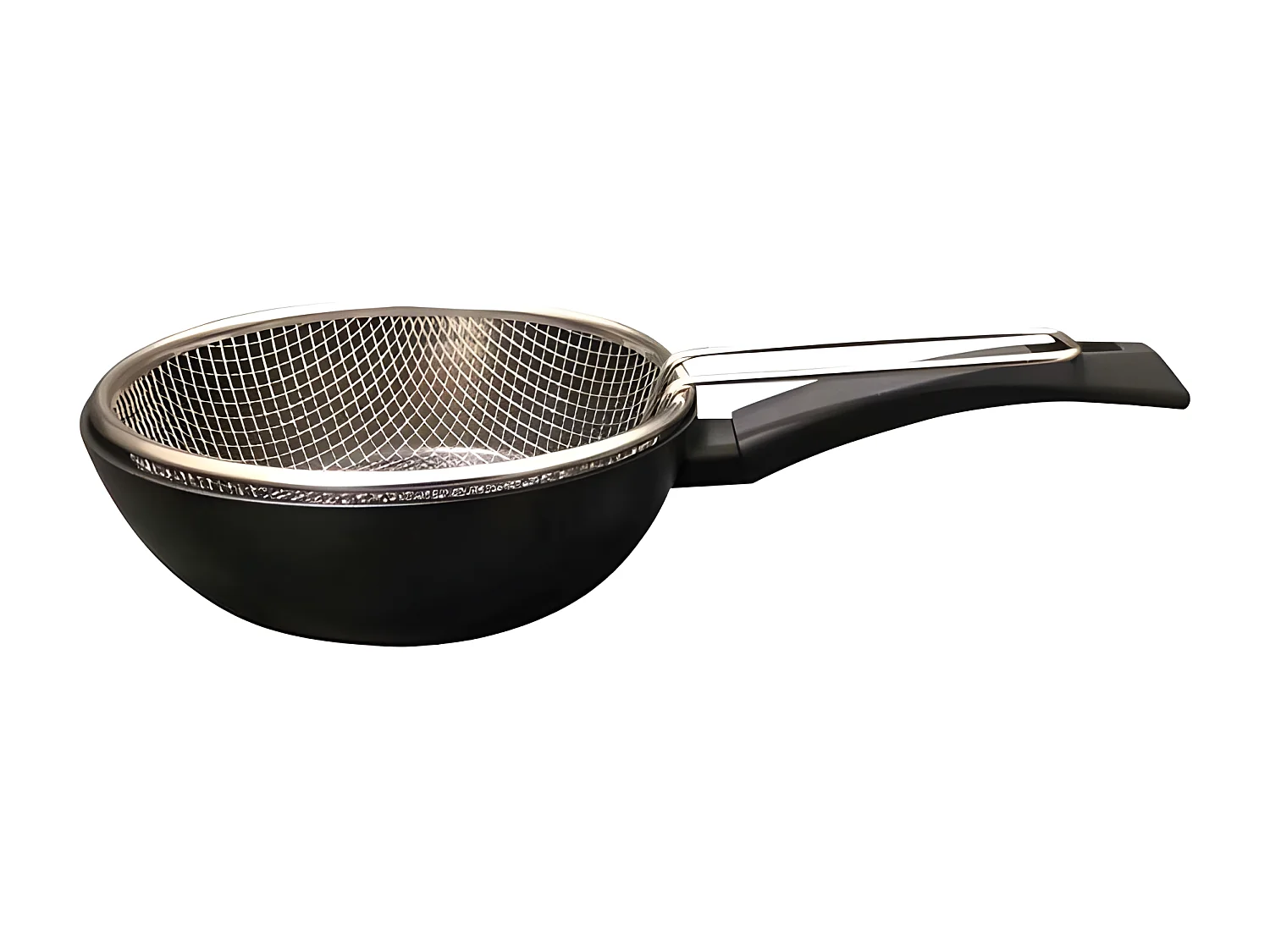 Sauteuse Friteuse 2 en 1 avec Panier en Acier Inoxydable Baumalu - 28cm