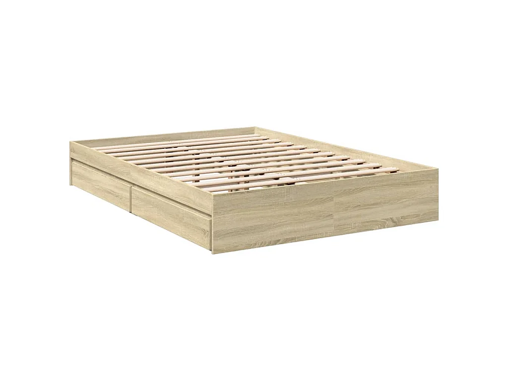 Giroletto Cassetti Rovere Sonoma 120x190 cm Legno Multistrato