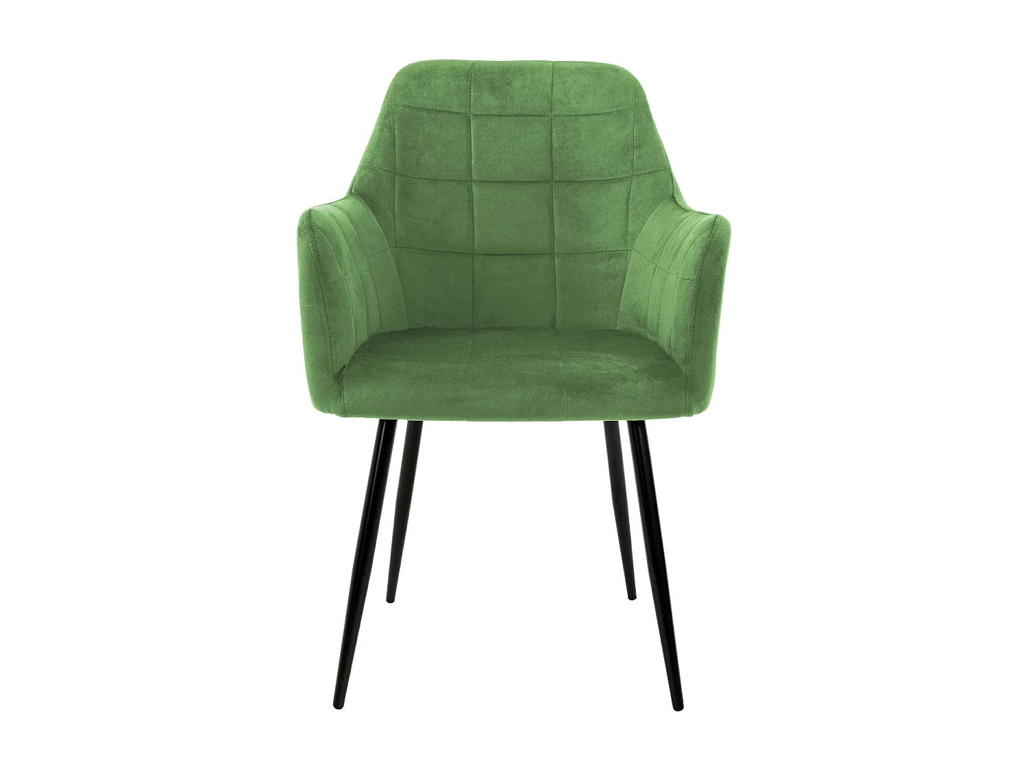 Set 6x Silla de comedor/salón de terciopelo verde salvia con patas de acero 84cm