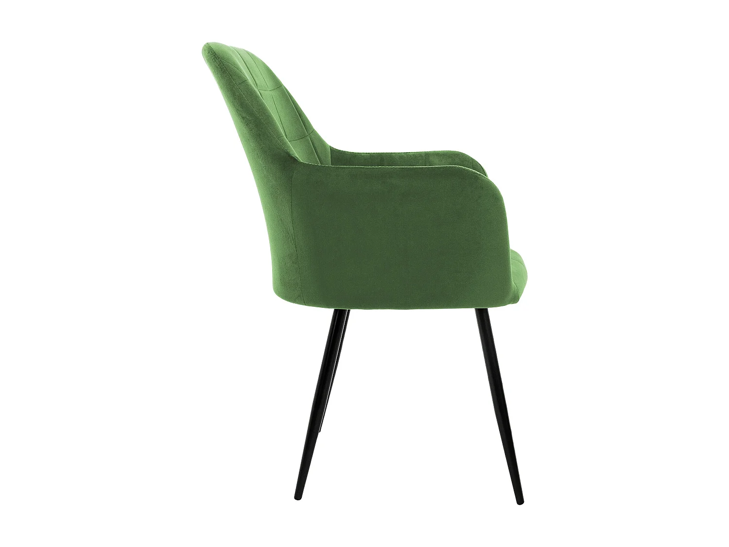 Set 6x Silla de comedor/salón de terciopelo verde salvia con patas de acero 84cm
