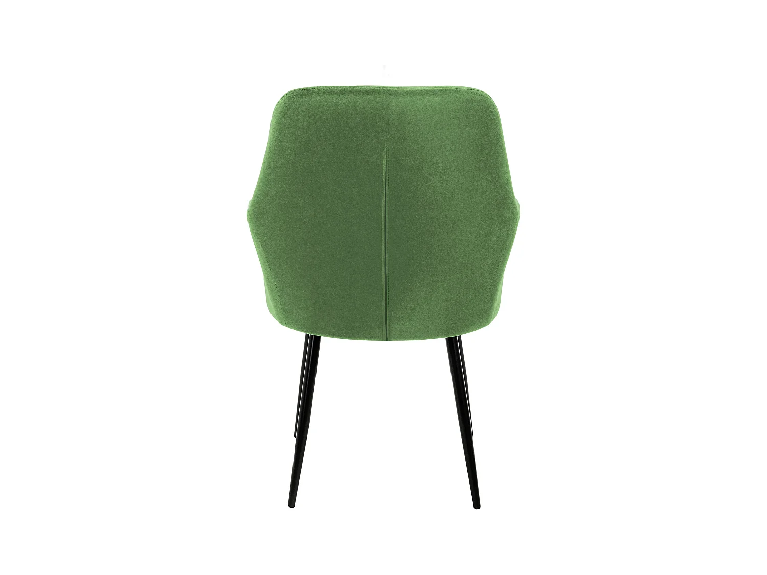 Lot de 6 chaises de salle à manger fauteuil sauge en velours pieds métalliques