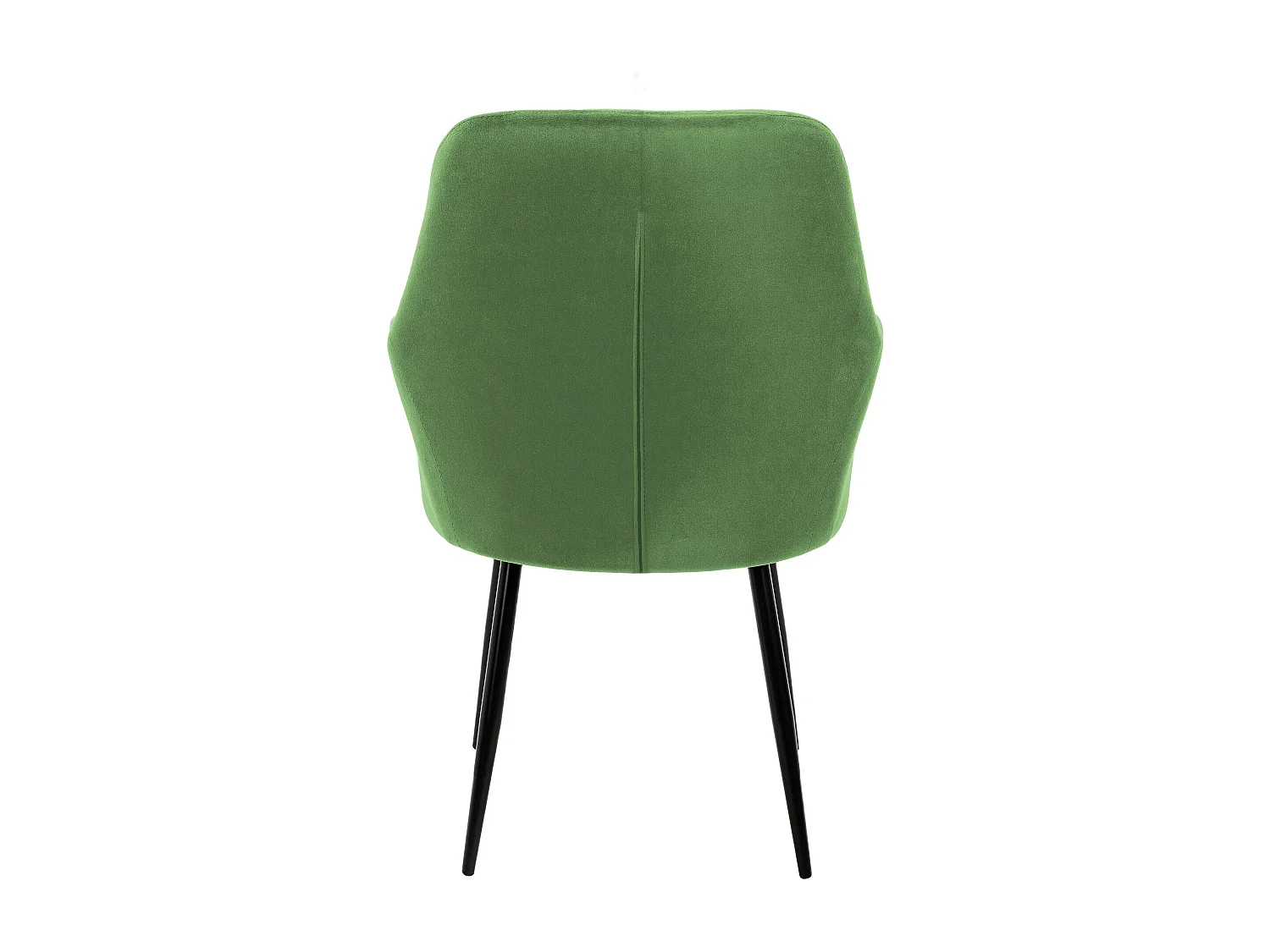 Lot de 6 chaises de salle à manger fauteuil sauge en velours pieds métalliques