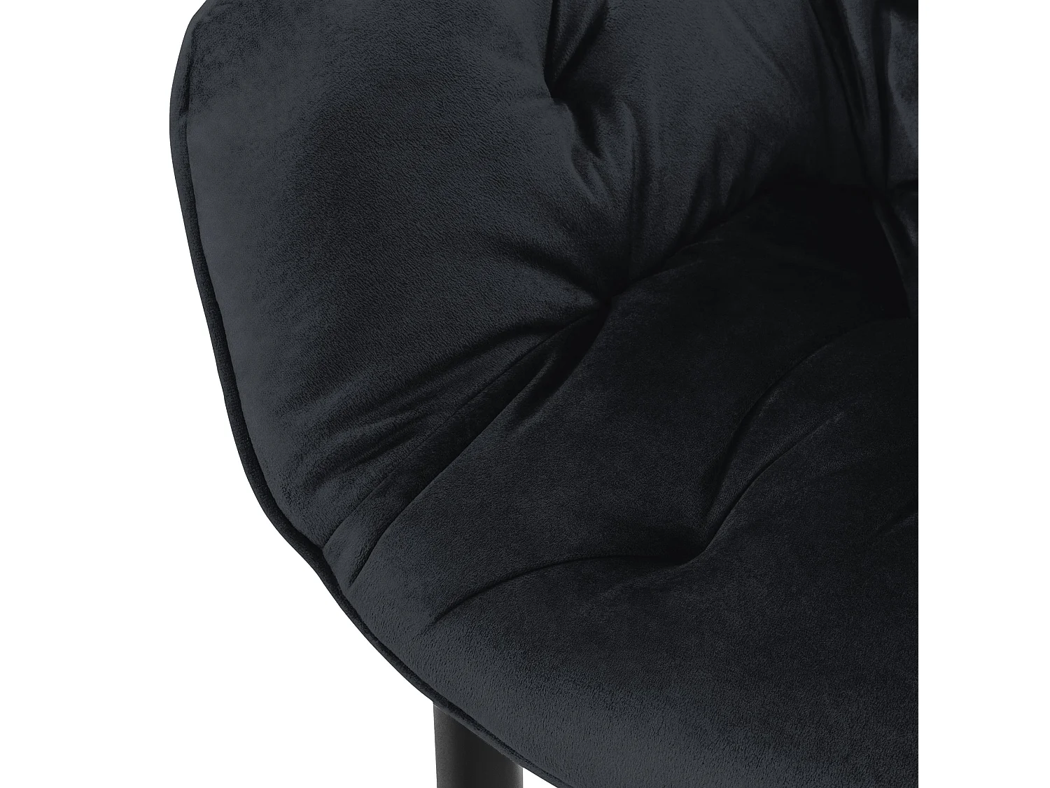 6x sillas de comedor negra tapizado funda terciopelo gruesa asientos ergonómicos