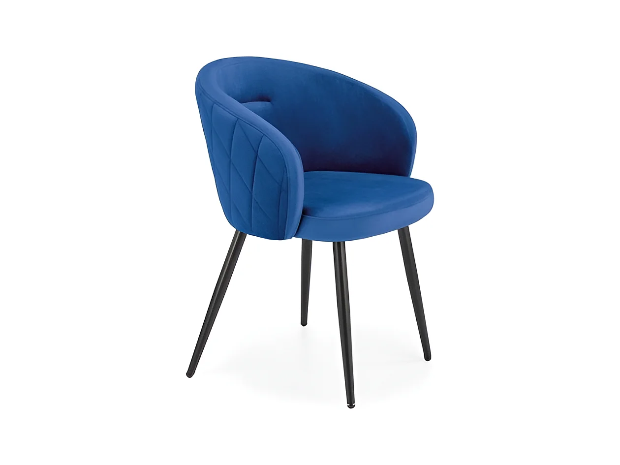 Sedia K430/Tessuto/Blu