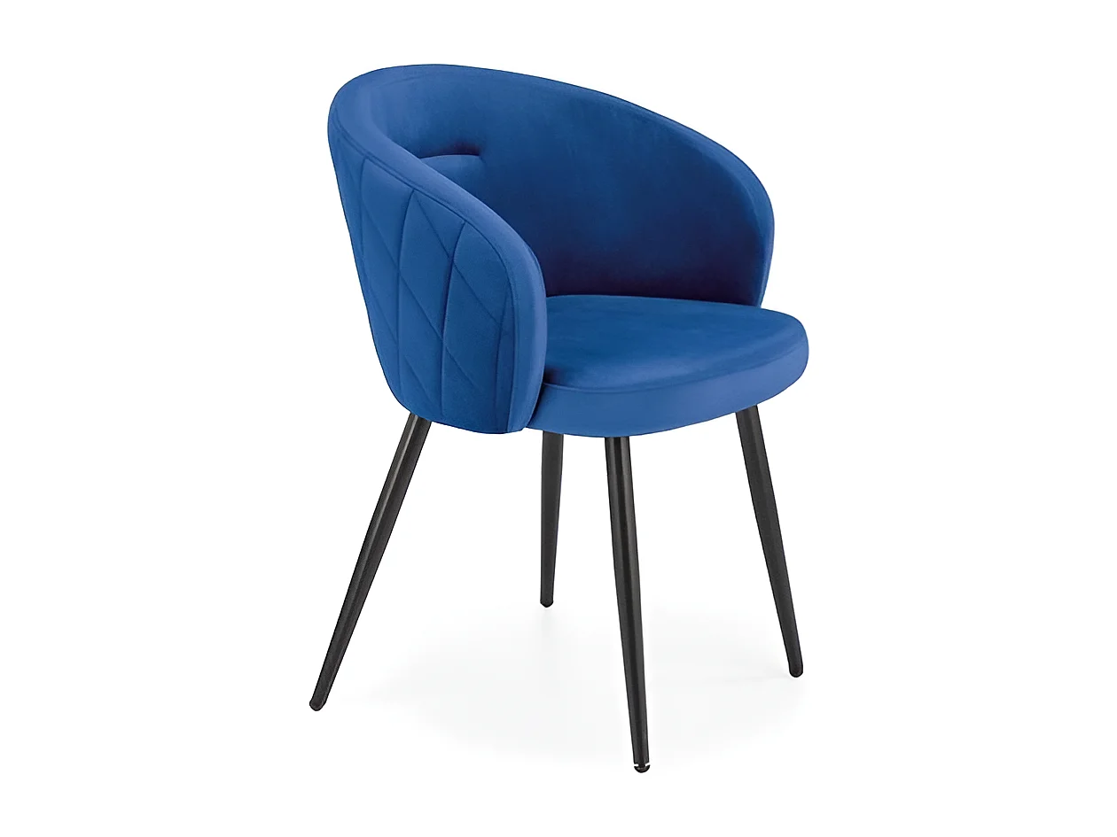 Chaise K430/Tissu/Bleu