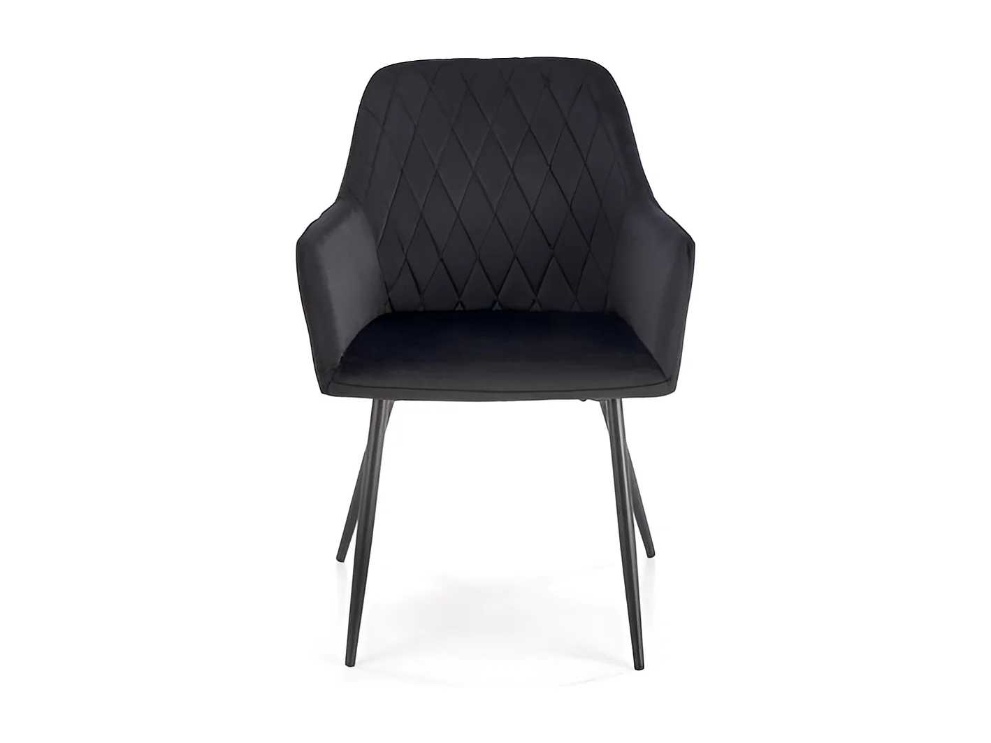 Sedia K558/Tessuto Veluto/Nero