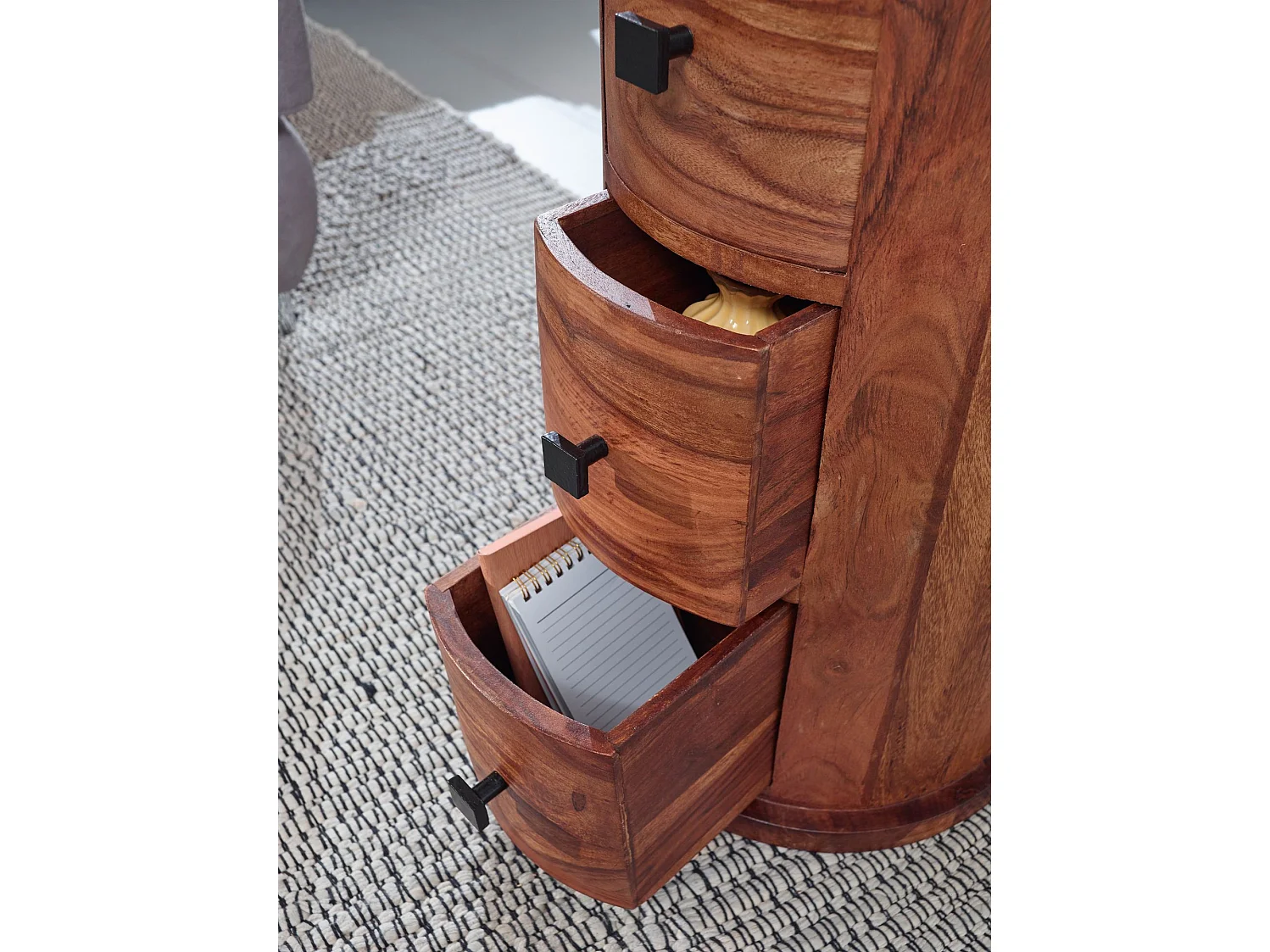 Kommode mit Schubladen Sideboard Holz Massiv Beistellschrank Sheesham