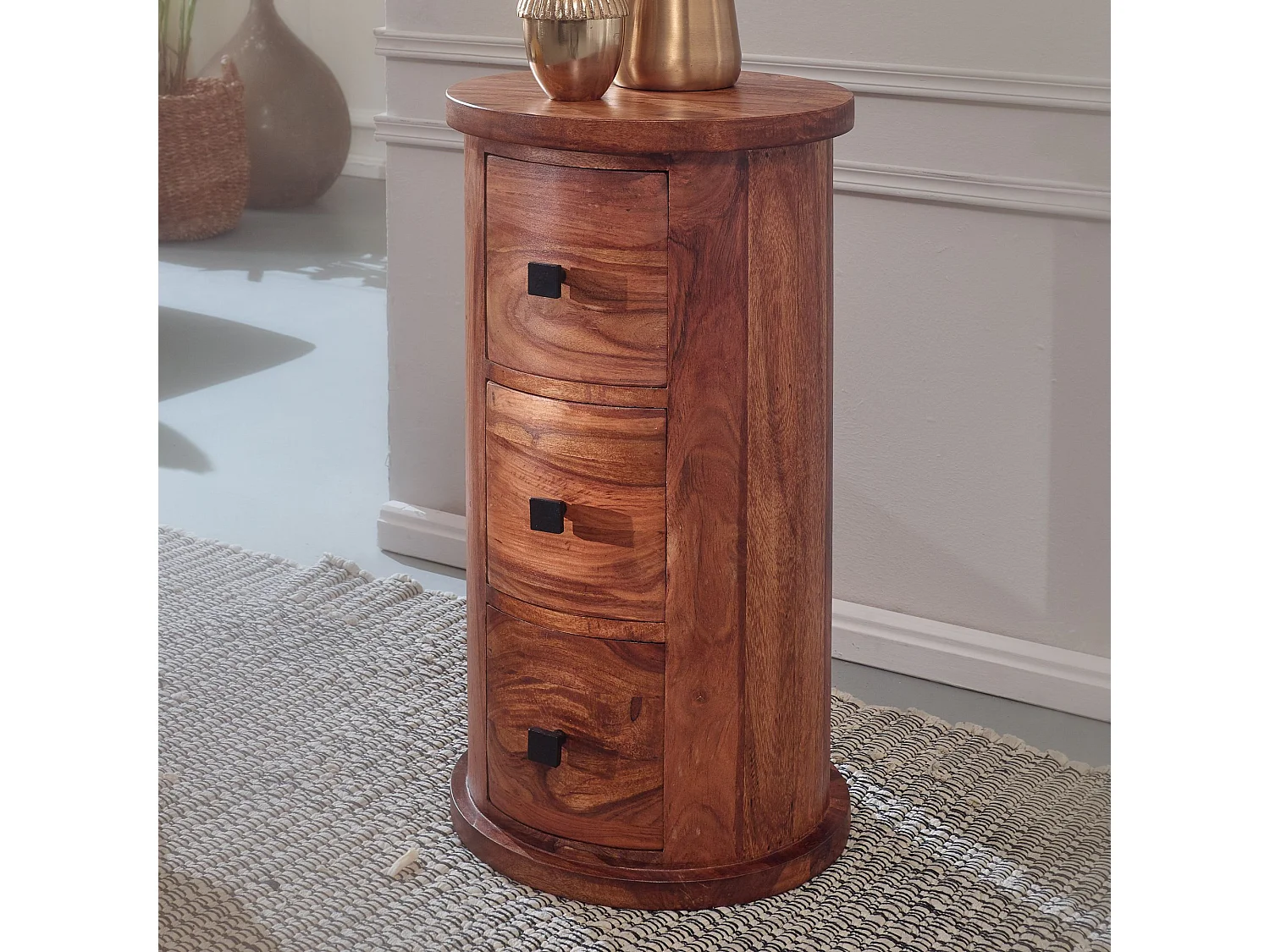 Kommode mit Schubladen Sideboard Holz Massiv Beistellschrank Sheesham