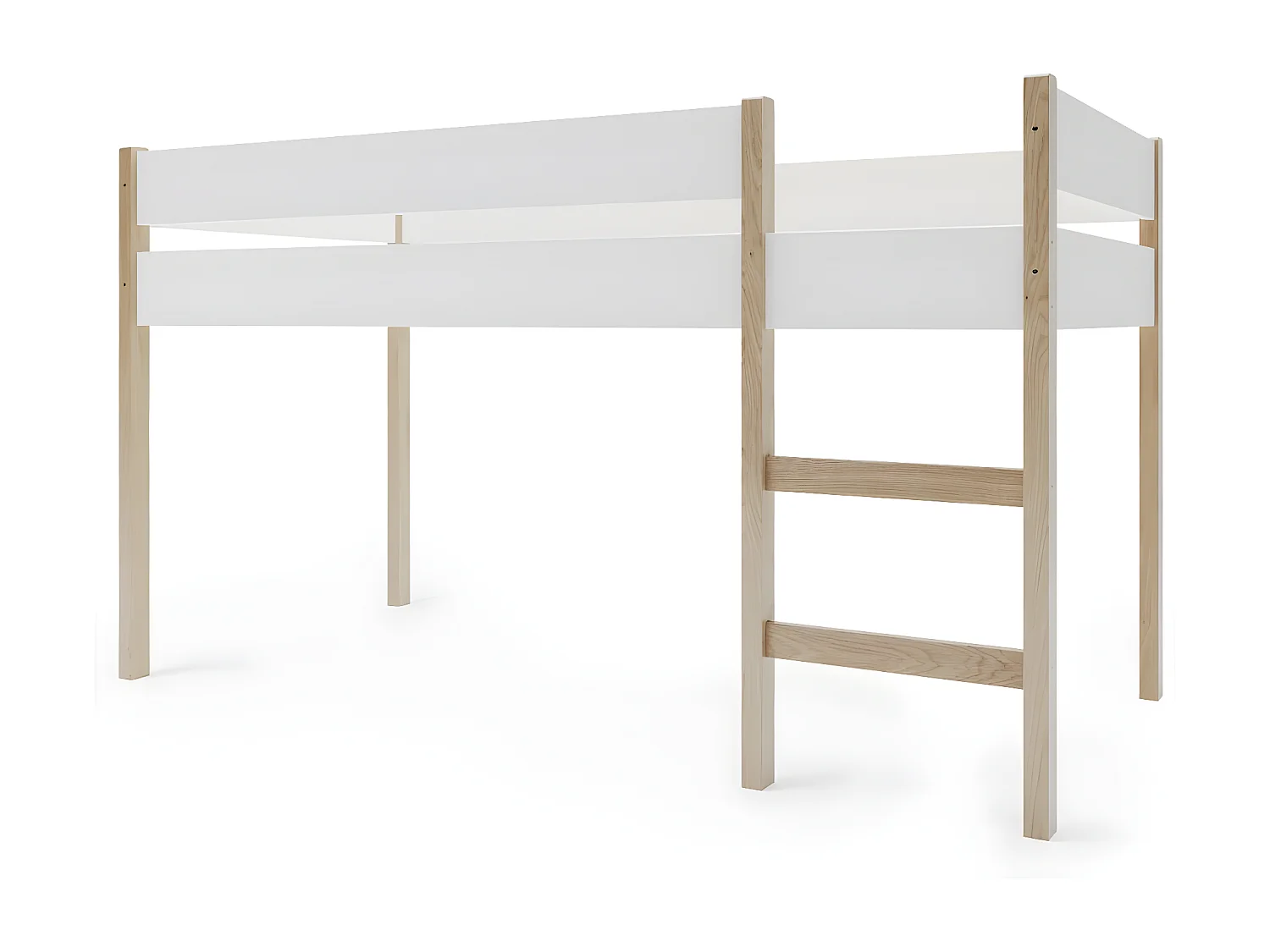 Letto A Soppalco GROTT LB005 99x208x120 Bianco