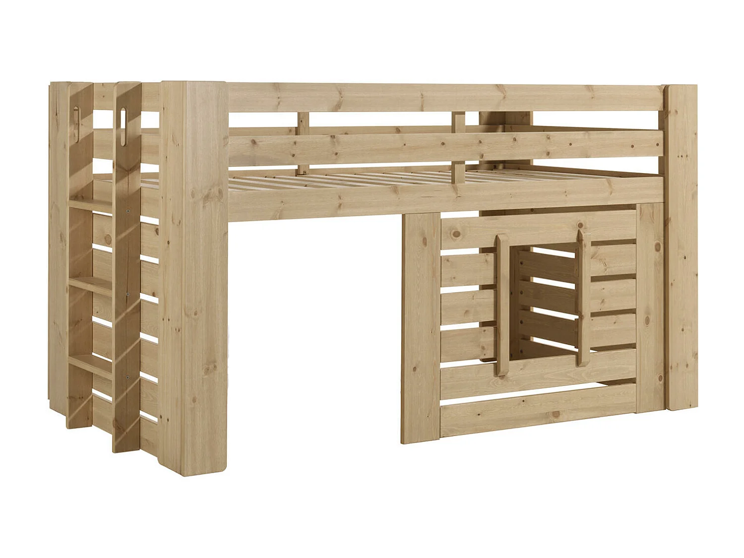 Lit Mezzanine OLIVER LB005 97x215x115 Clair naturel