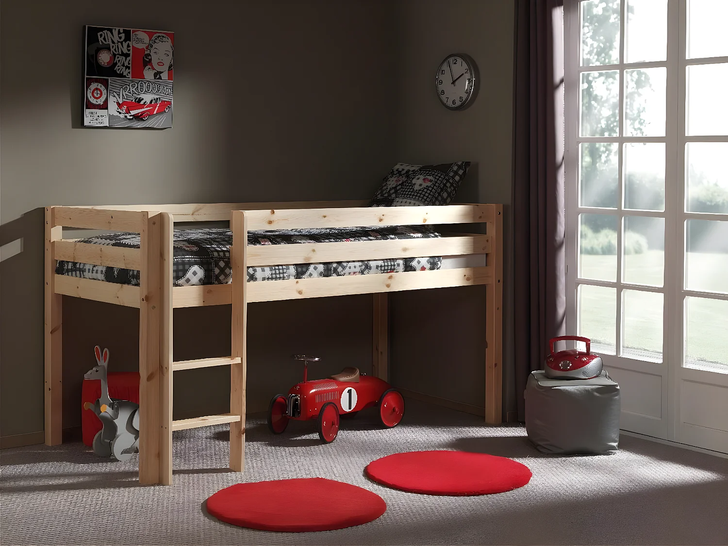 Hoogslaper PINO LB005 105x210x114 Beige