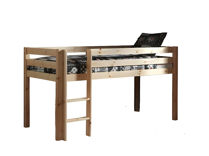 Letto A Soppalco PINO LB005 105x210x114 Beige