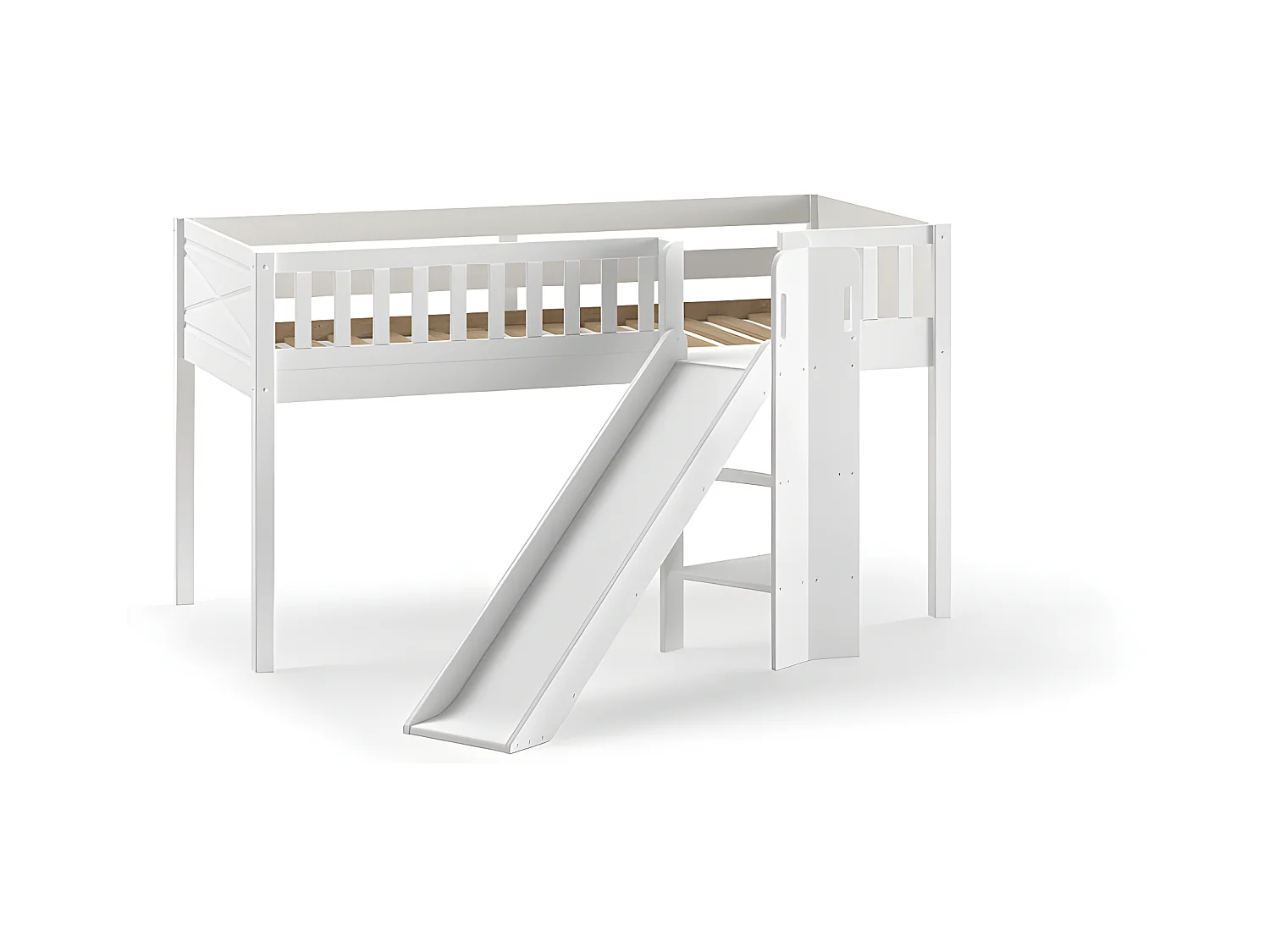 Lit Mezzanine SCOTT LB005 204x208x114 Blanc