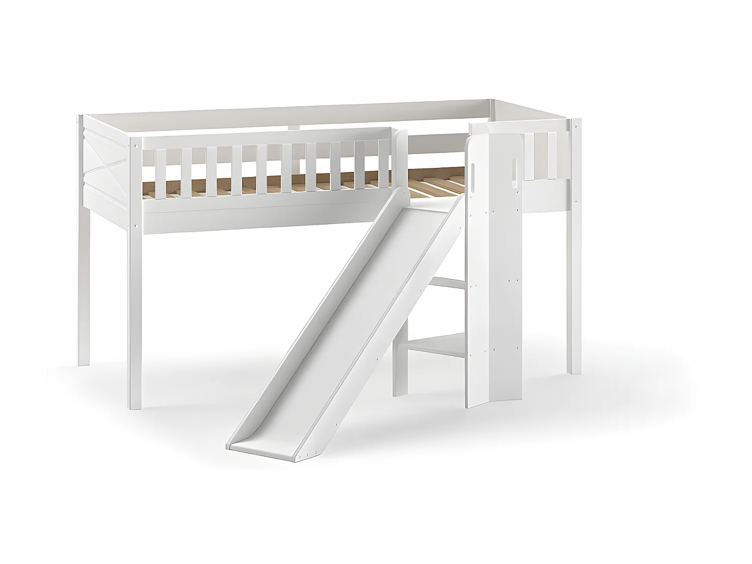 Lit Mezzanine SCOTT LB005 204x208x114 Blanc