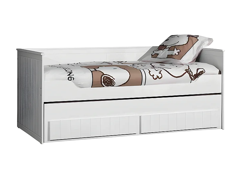 Hochbett ROBIN LB005 98x210x88 Weiß