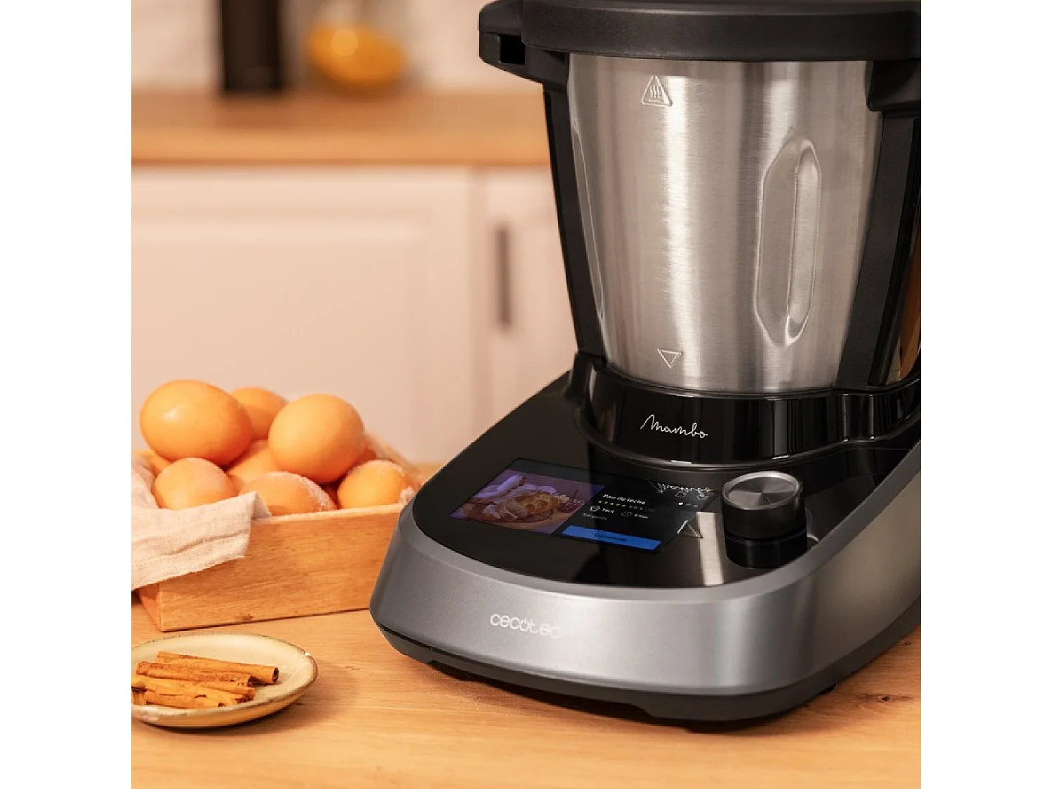 Robot de cocina Cecotec Mambo Touch Wifi + App + accesorios inox